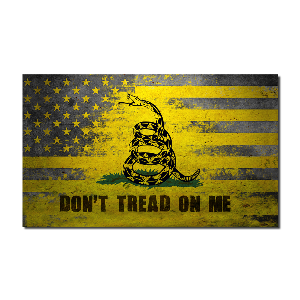 American Gadsden Don't Tread On Me Flag Decal – Warrior 12