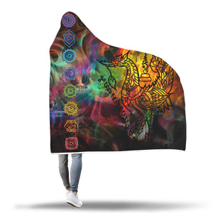 Chakras' Path to Nirvana Hoodie Blanket