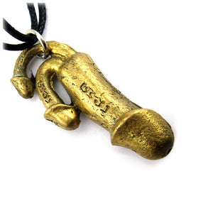 Thai Buddhist Palad Khik Brass Many Phalluses Erotic Sex Amulet