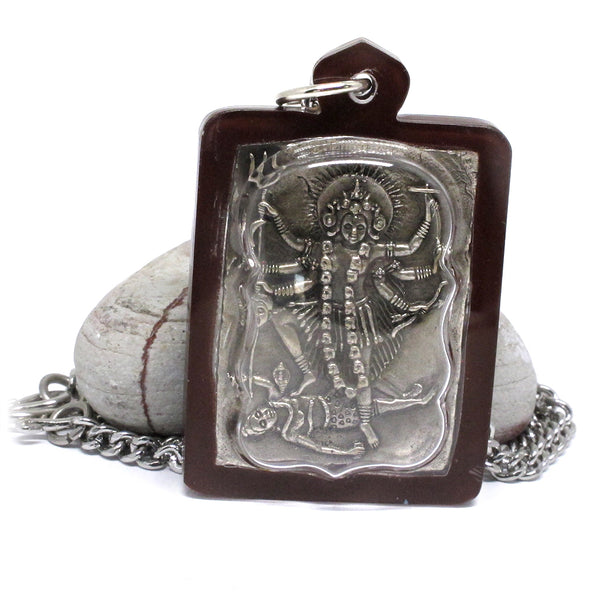 Om Kali Hindu Tantra Goddess Pendant and Necklace