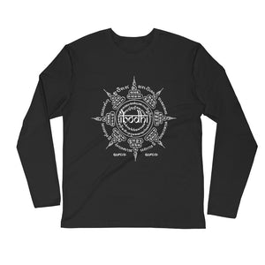 alexanderlawnde Thai Buddhist Tattoo Long Sleeve Fitted Crew