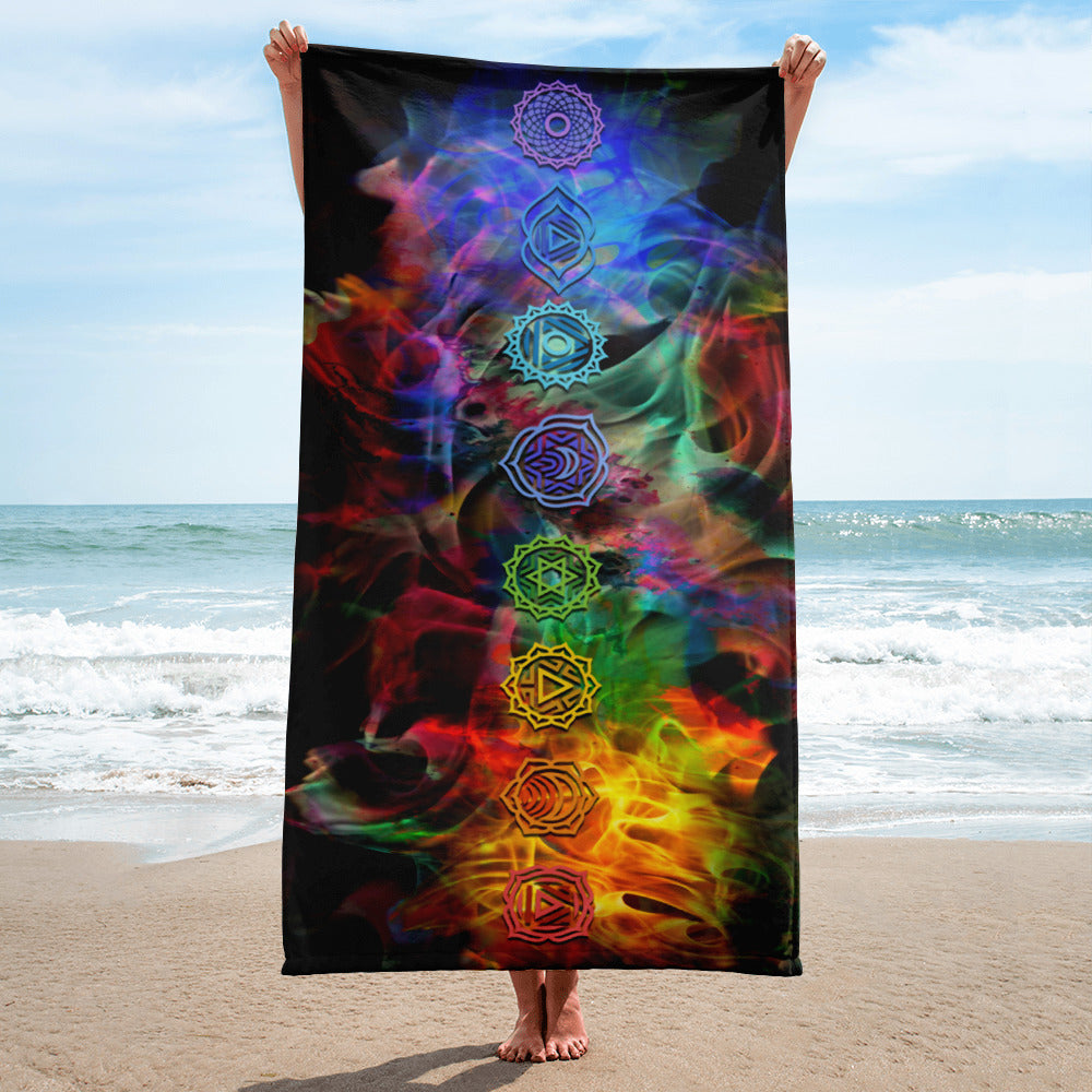 Chakras' Path to Nirvana Towel