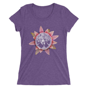Ganesha Sacred Geometry Flower Mandala Ladies' short sleeve t-shirt