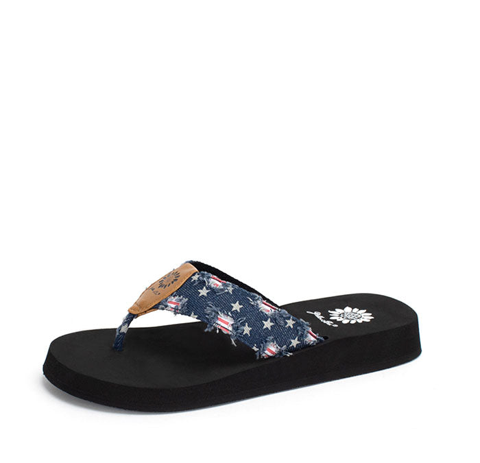 yellow box navy flip flops