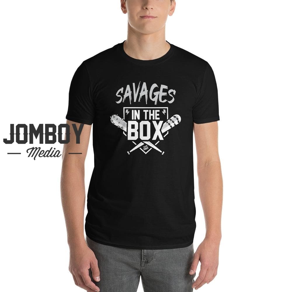 savages in the box t shirt