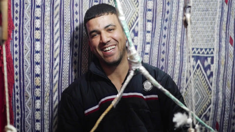 Harfi - Handmade Throw Making Artisan Morocco