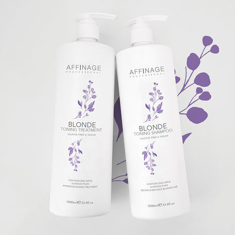 Affinage Professional Cleanse & Care Collection Blonde Toning Shampoo & Treatment