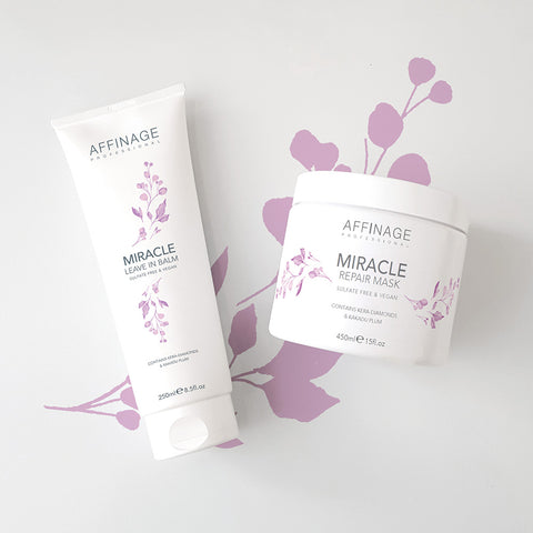 Affinage Professional Cleanse & Care Collection Miracle Repair Mask & Leave In Balm