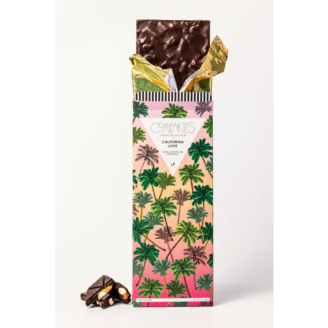 Compartes: California Love Dark Chocolate Salted Pretzel Bar