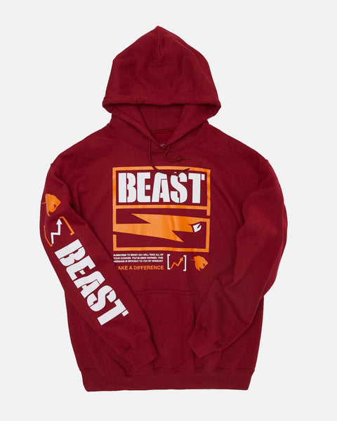 maroon colour hoodie