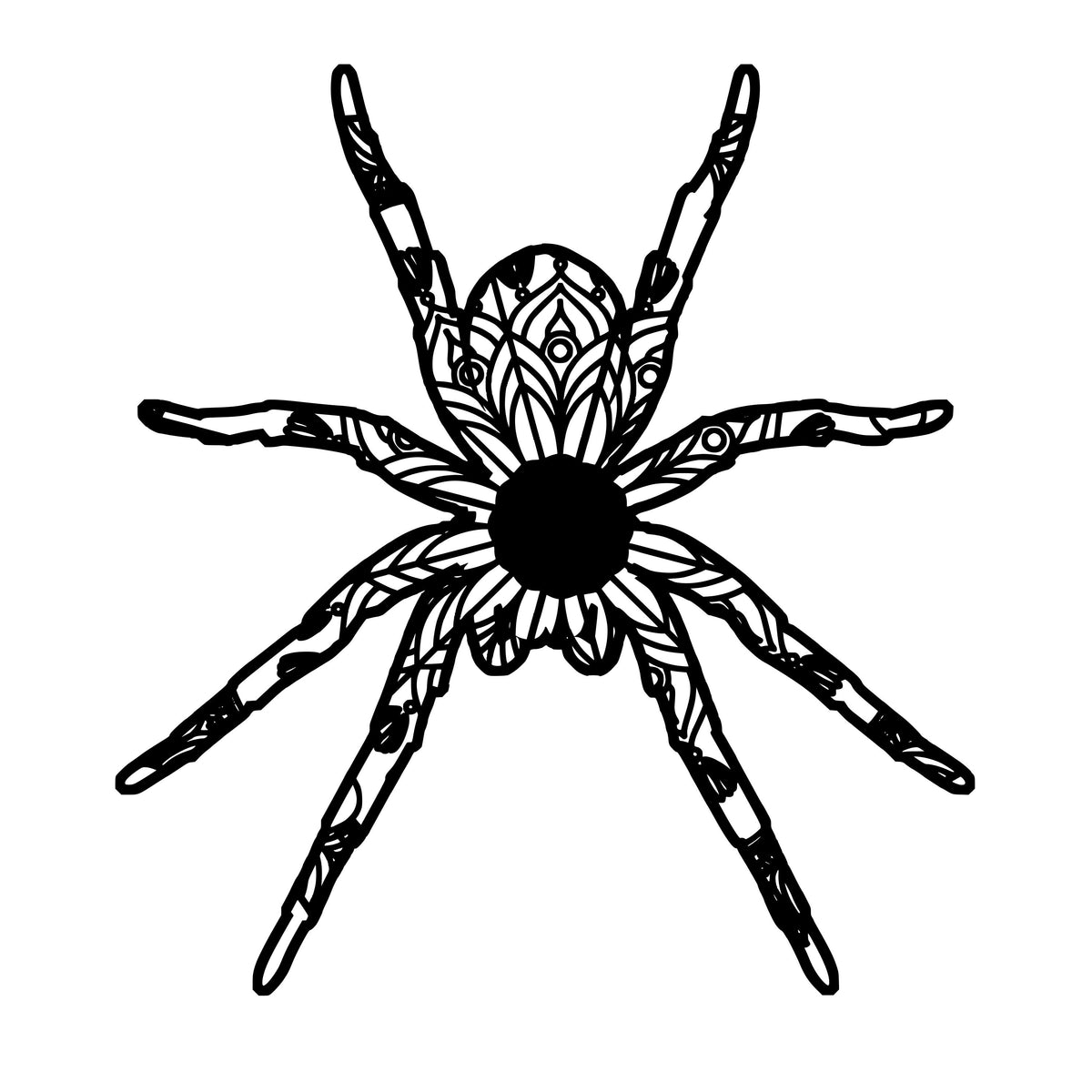 Download Spider Mandala Animal Svg T-Shirt Designs - Mandalasvg.com