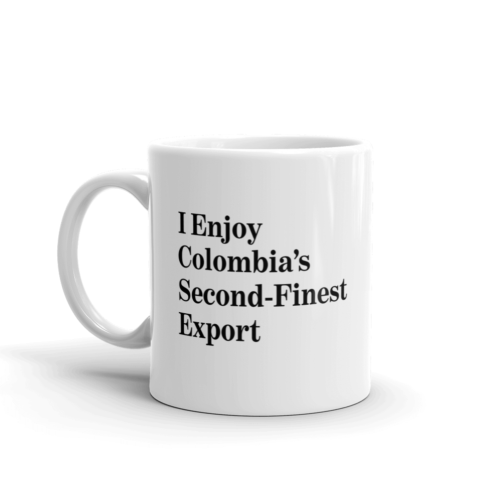 The Onion's 'I Enjoy Colombia's Second-Finest Export' Coffee Mug