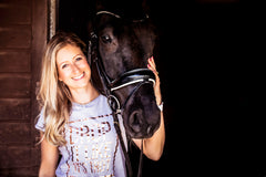 Zoe Kiff and her horse 'Trevor'