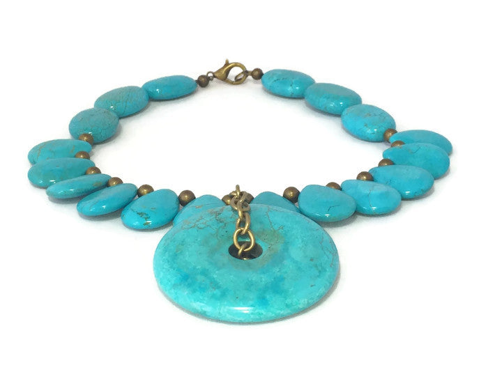 turquoise birthstone necklace