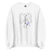 Elephant Watering Pale Crewneck Sweatshirt