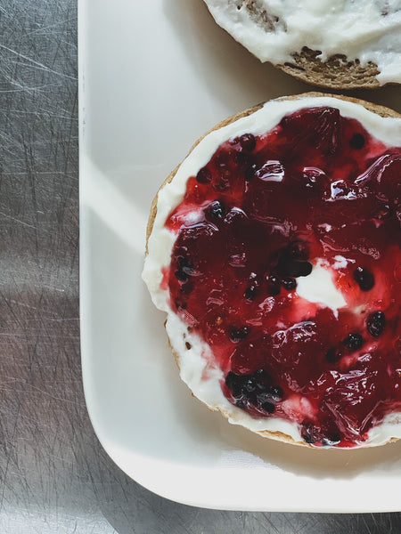 Sourdough Bagel w/ Jam