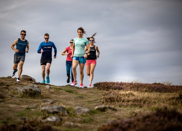 running with friends