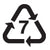Recycled Plastic Symbol 7