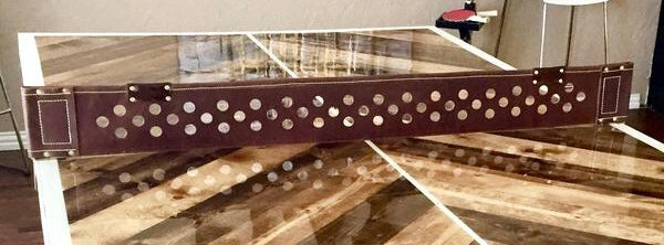 Custom Leather Ping Pong Table Net