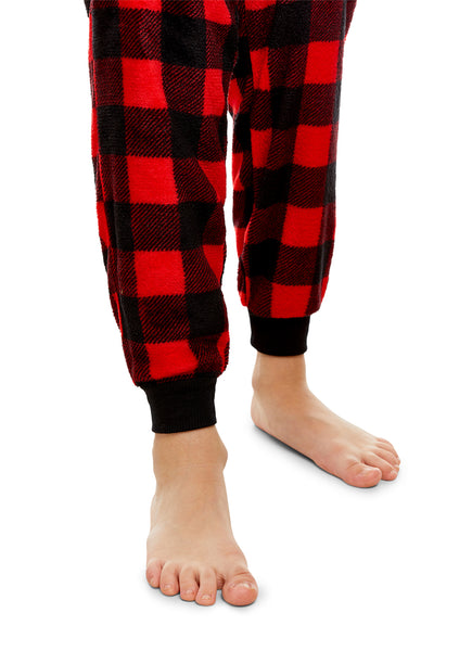 buffalo plaid jogger pants