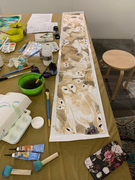 Silk painting workshop at Artist and Fleas in Soho | DivineNY.com