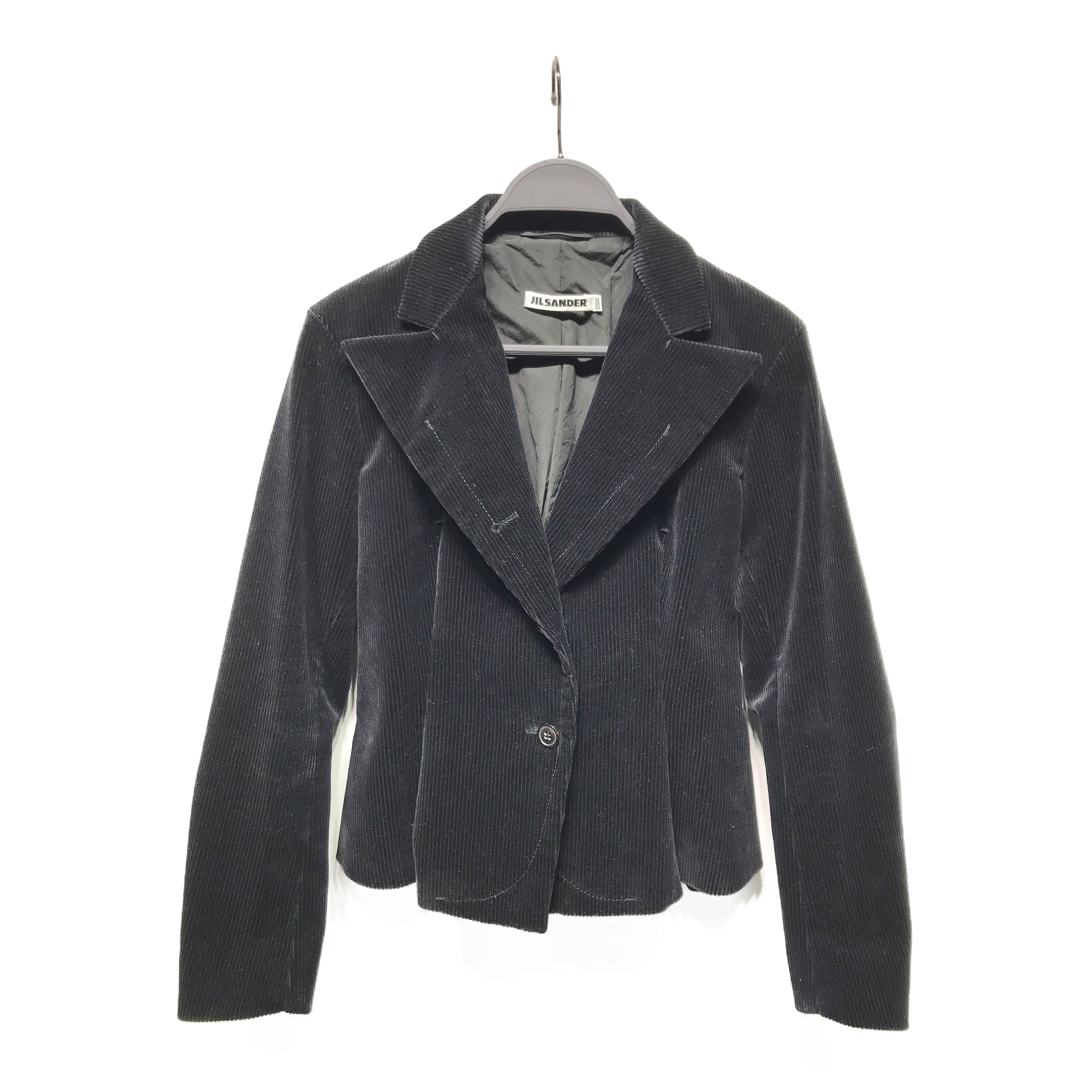 JIL SANDER/Jacket/34/BLK/Corduroy – 2nd STREET USA