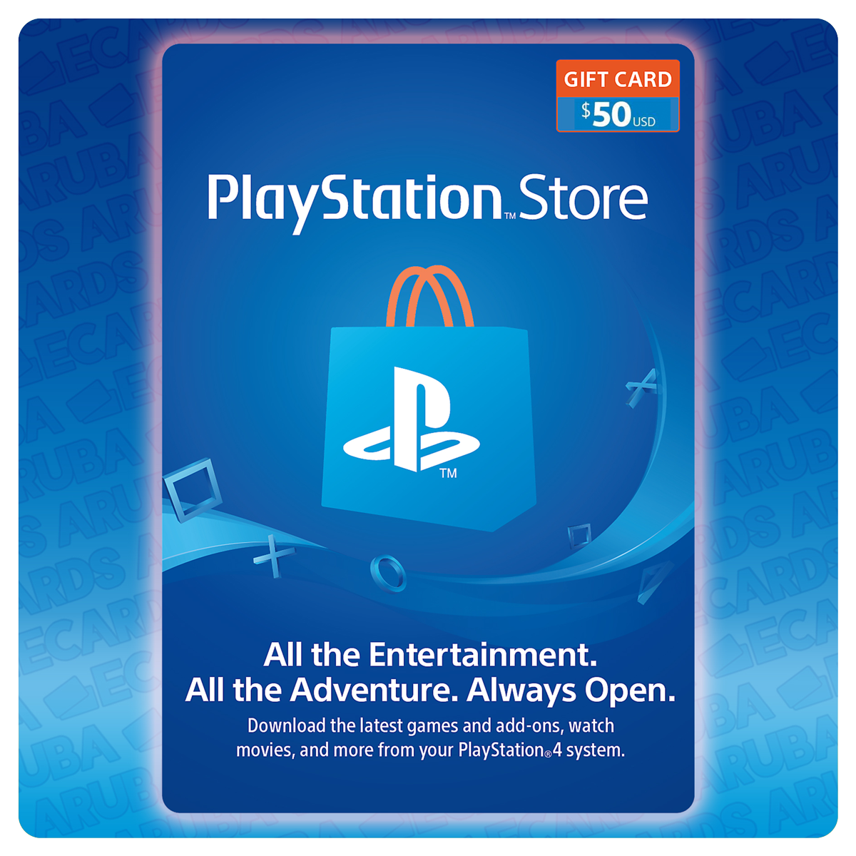 playstation 4 $50 gift card