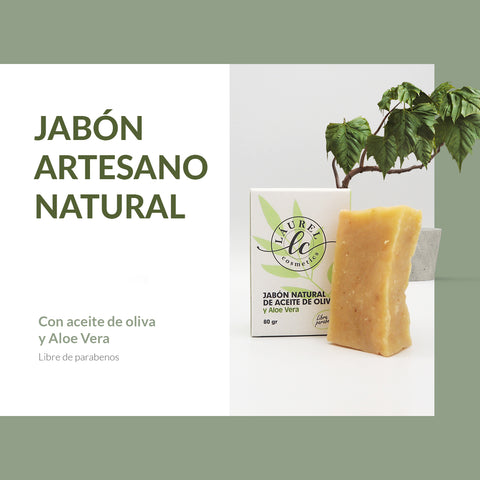 Jabón natural artesano de aloe vera