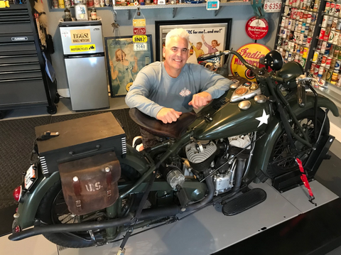Kevin Williams and his 1940 Military Indian Chief