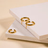 Bold Revolve Ear Cuff - Solid Gold