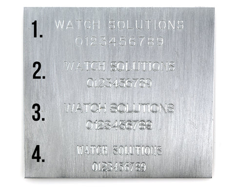 Watch solutions Engraving Sample