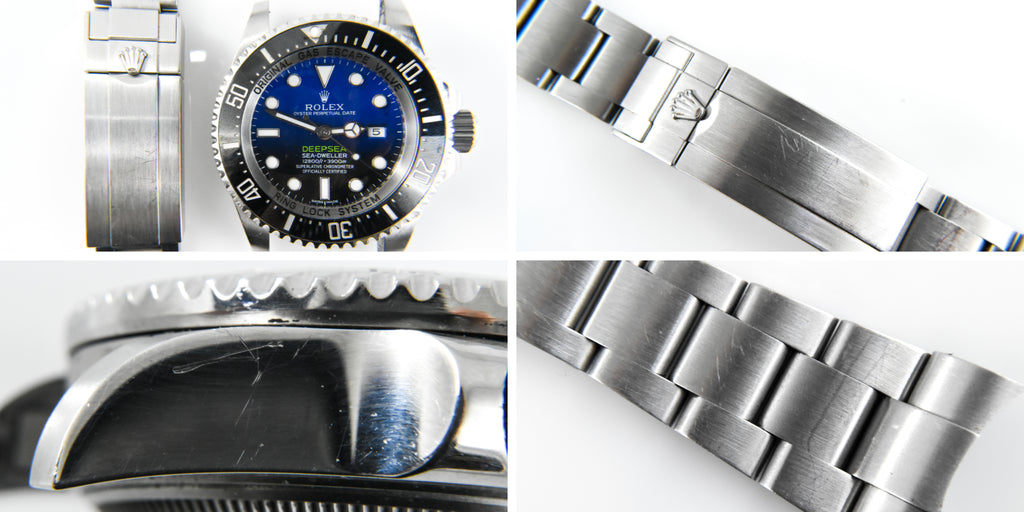 Men's Rolex DeepSea Buffing Before