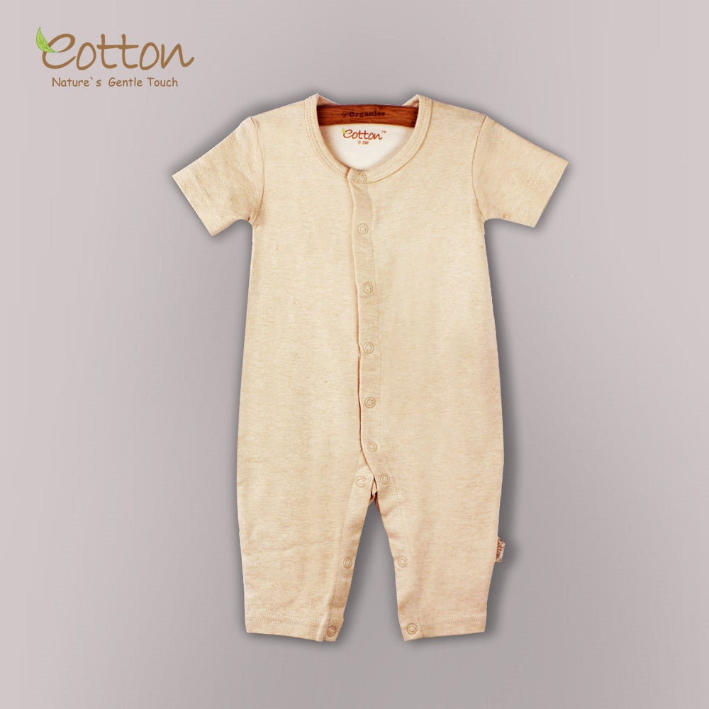 Eotton Certified Organic Cotton Baby Bodysuit w/ Short Sleeves 