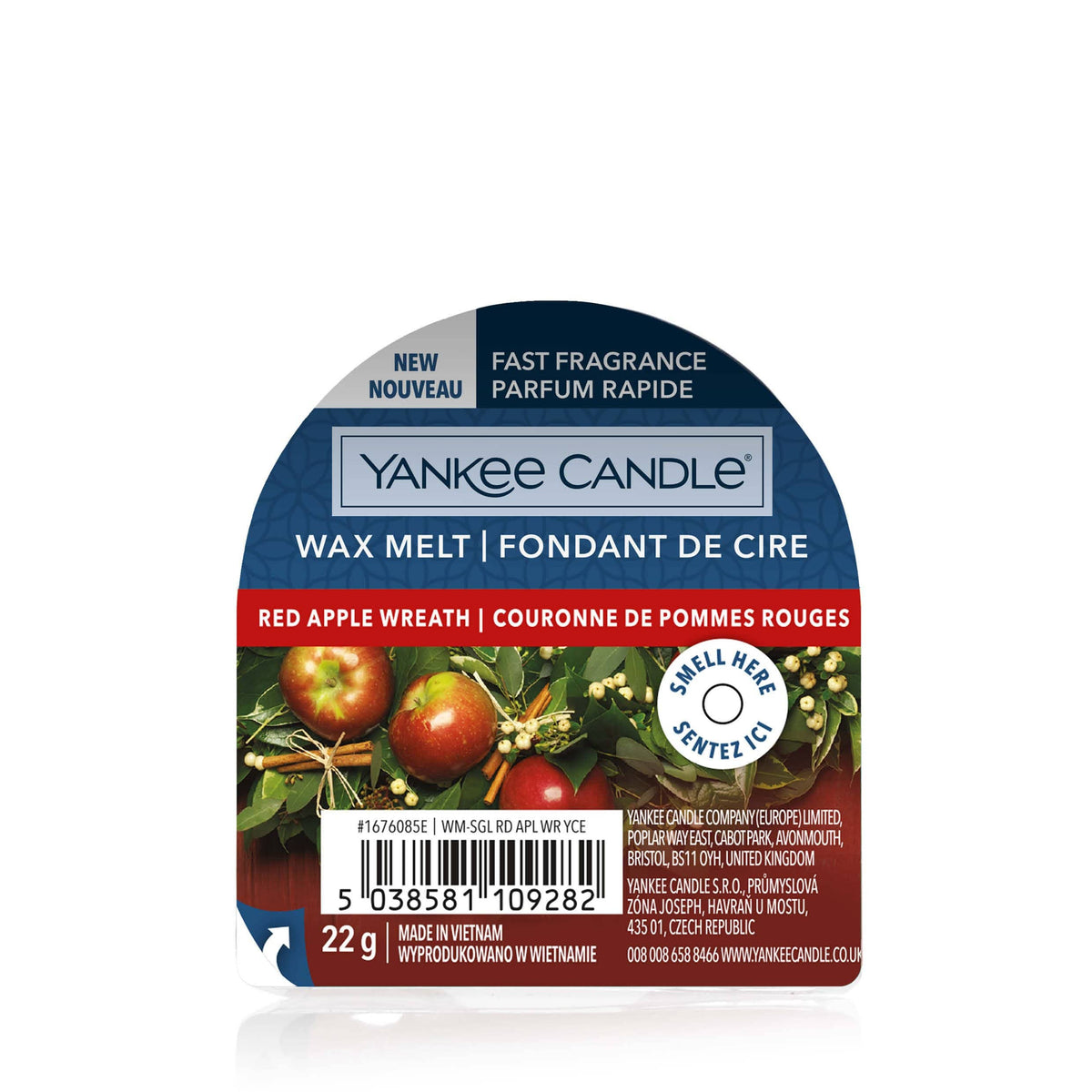 EUR 9,95 pro 100g Yankee Candle wax melt tart Duftwachs Red Apple Wreath 