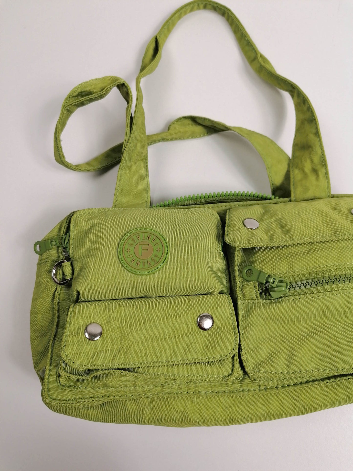 Y2K Green Bag Nylon Baby-Bag