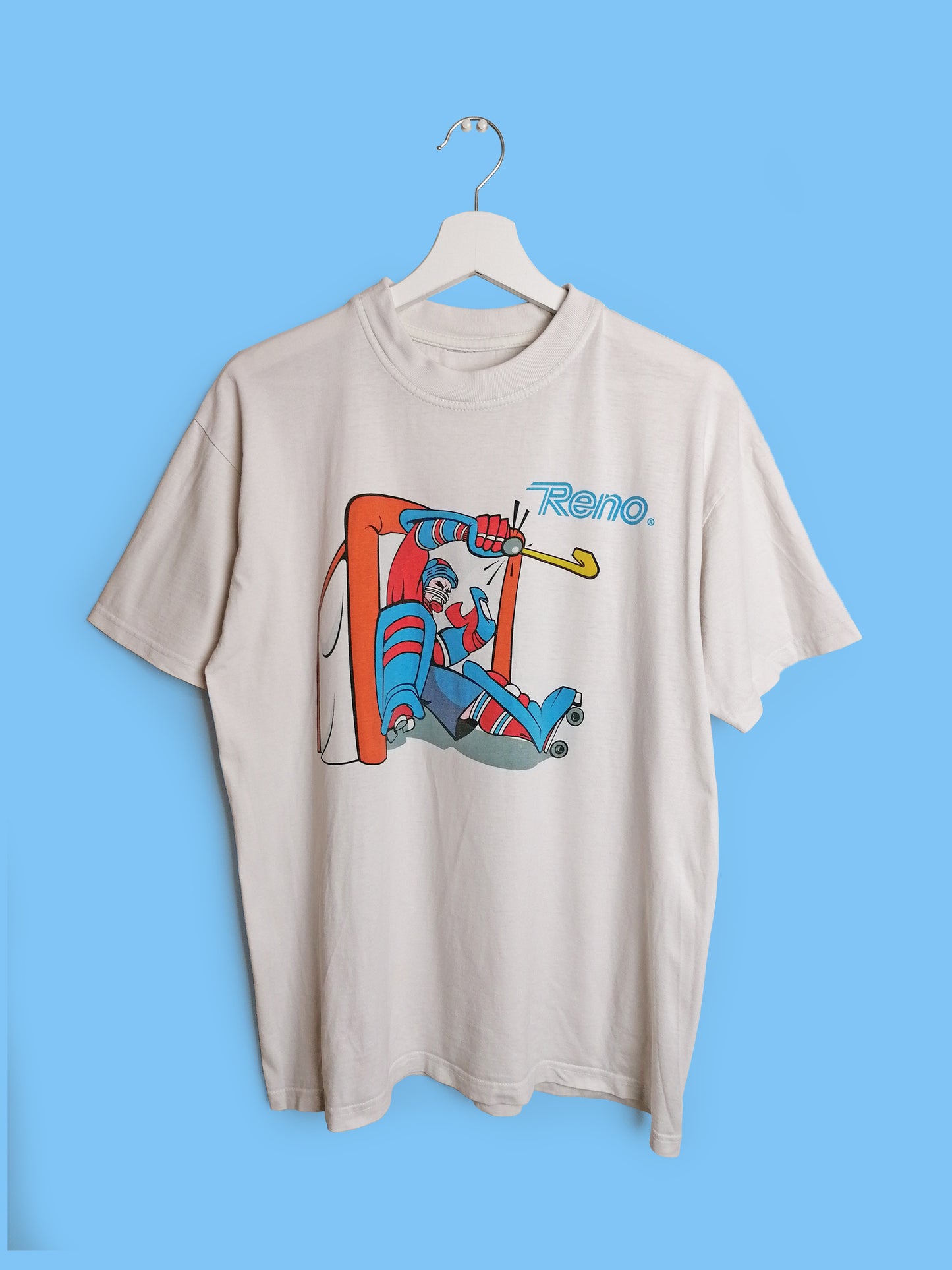 90's Retro Rollerblade Hockey Reno Switzerland T-shirt - size S-M