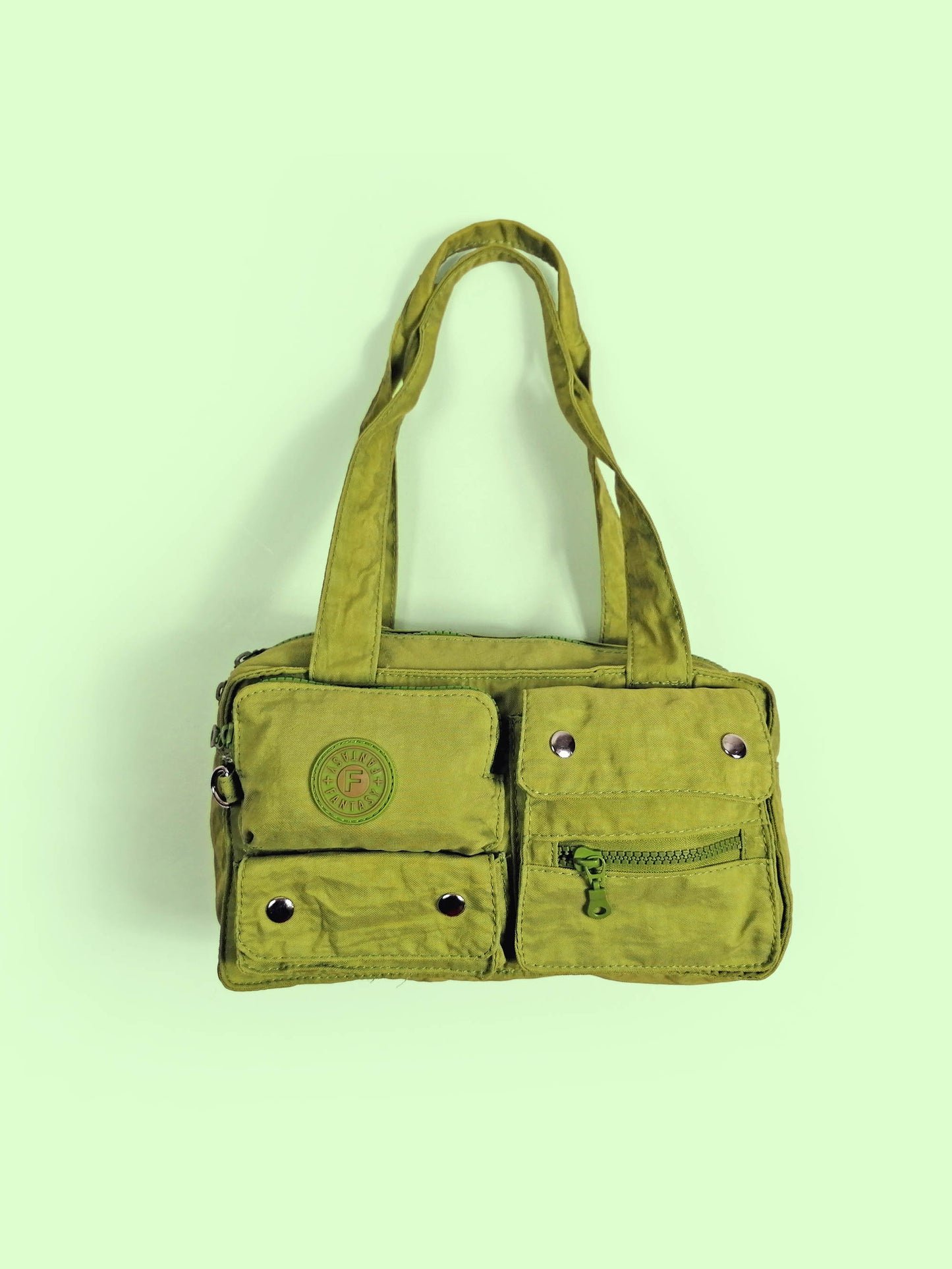 Y2K Green Bag Nylon Baby-Bag