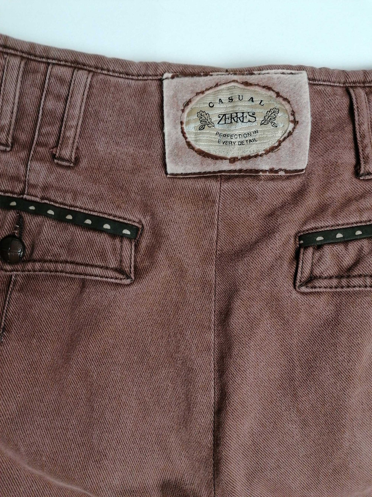 90's ZERRES Mom Jeans Faded Brown - size S-M