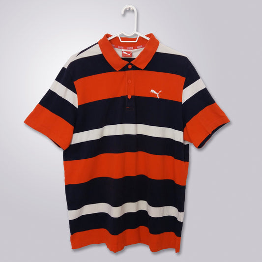 PUMA Vintage 90's Striped Polo Shirt
