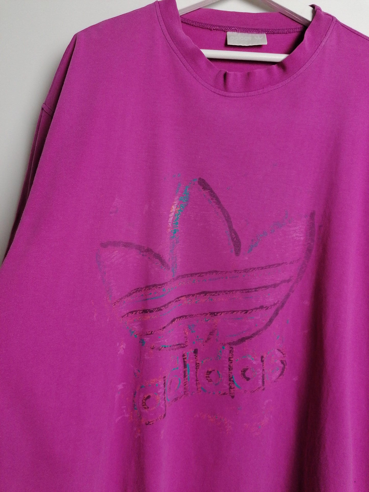 Vintage 90's ADIDAS Originals Unisex Oversized T-shirt - size XL