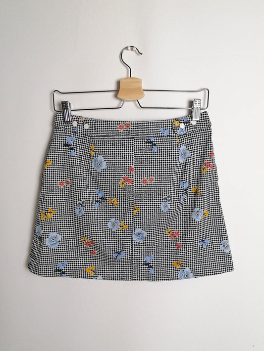 Y2K ESPRIT Mini Skirt Gingham - size M-L