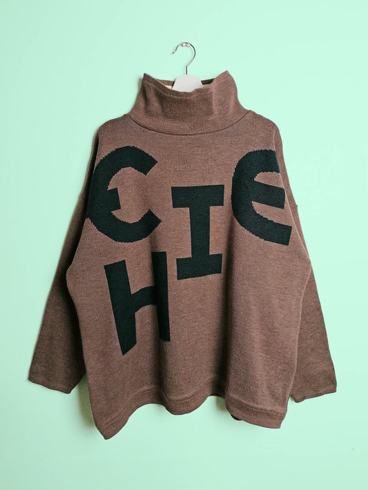 CHIEMSEE Oversized Retro Knit Sweater - size L-XL