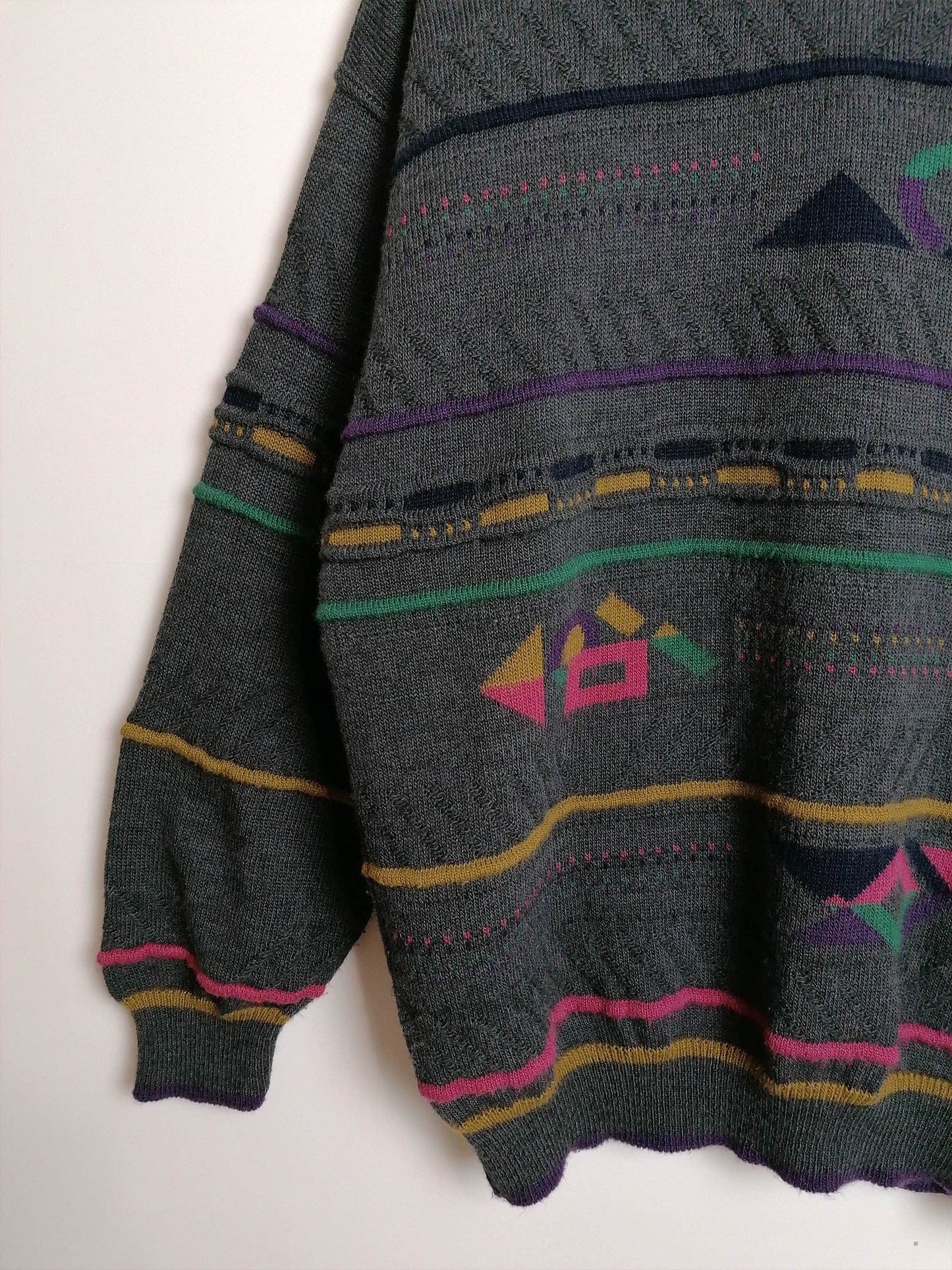 BOSCH Textil Retro Pattern Unisex Grandpa Sweater - size M-L / 52