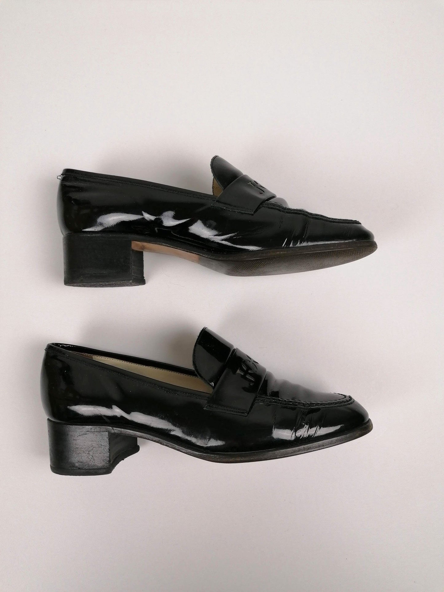 Vintage 90's JOOP! Patent Leather Loafers -  Size EU 38 / UK 5.5 / us 7.5