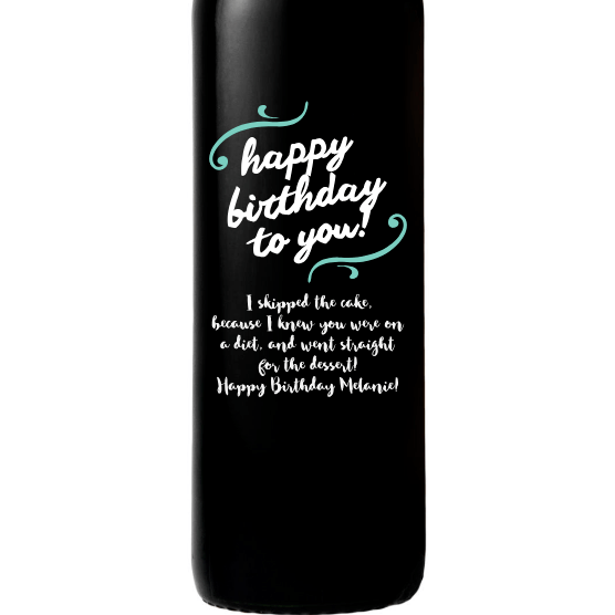 happy birthday wine