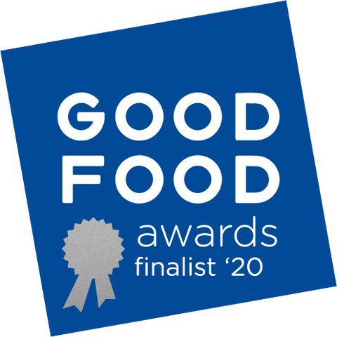 Good Food Awards finalist badge.