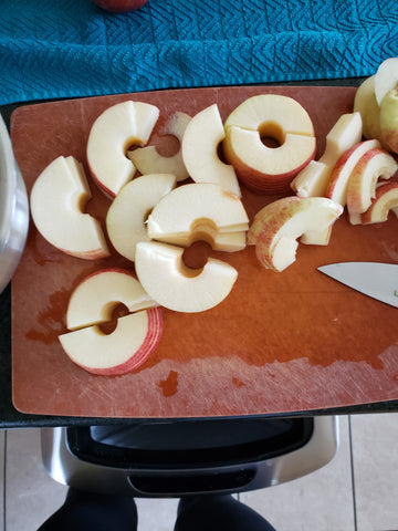 Fresh Colorado apples in your tart with Cinnamon Almond from The PB Love Company