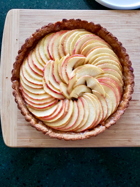 Fresh apple tart made with Cinnamon Almond butter from The PB Love Company. Nutritious and delicious!