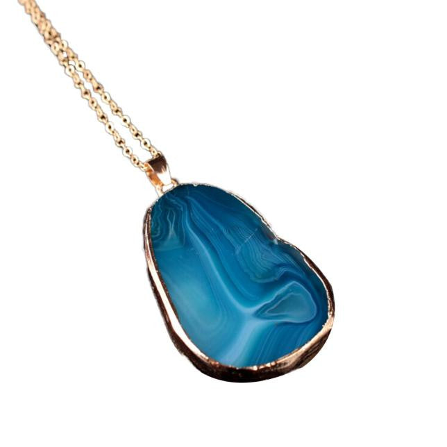 agate stone necklace