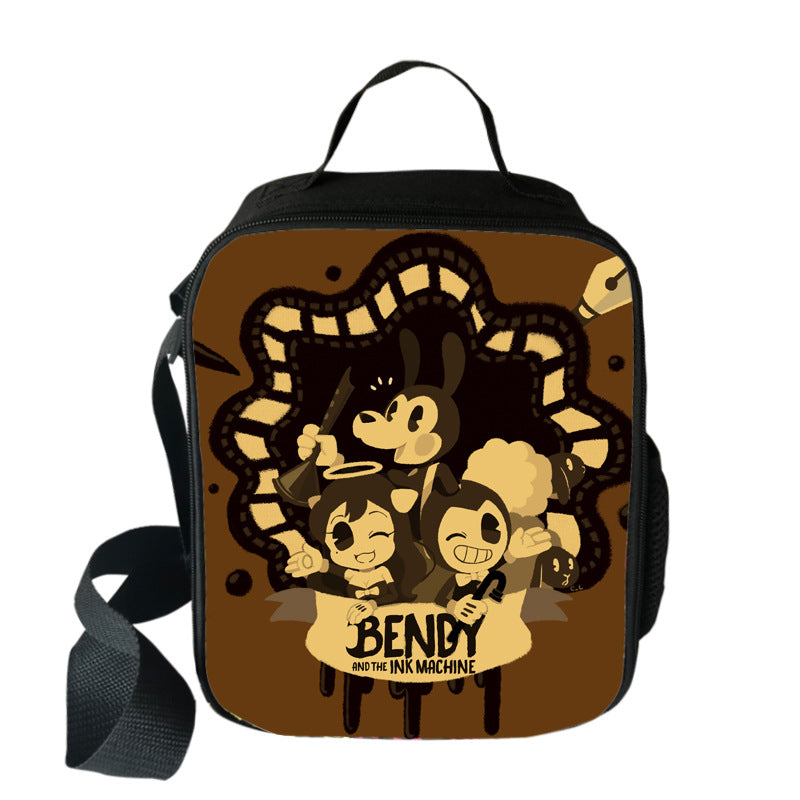 bendy and the ink machine backpack and lunch box